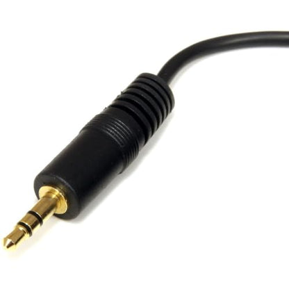 StarTech.com 6 ft. (1.8 m) 3.5mm Audio Cable - 3.5mm Audio Cable - Gold Plated Connectors - Male/Male - Aux Cable (MU6MM) Black | Gold Plated Connectors - size: 6 ft, style: Standard