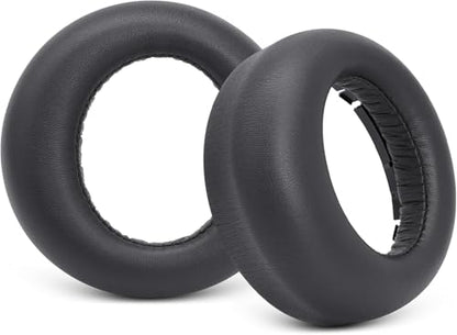 PS5 Ear Pads Replacement, Earpad for Sony PlayStation 5 Pulse 3D Wireless | Protein Leather PS 5 Headset Covers with Memory Foam (Black) - color: Black-Leather