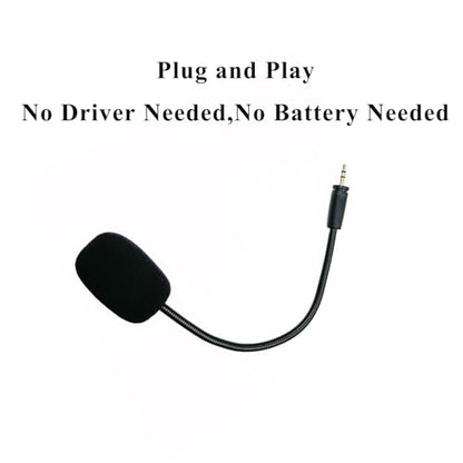 Replacement Game Microphone for PDP Afterglow AG6, for Turtle Beach Ear Force XO Three Four Stealth Recon 150 50 50X 50P 60P Gaming Headsets Noise Cancelling Crystal-Clear Sound Mic Boom, 3.5mm
