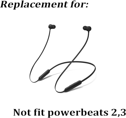 교체용 이어팁 실리콘 이어버드 팁 버드 이어 세트 액세서리, Beats Flex 무선 헤드폰용, 8쌍(블랙) - color: 블랙.