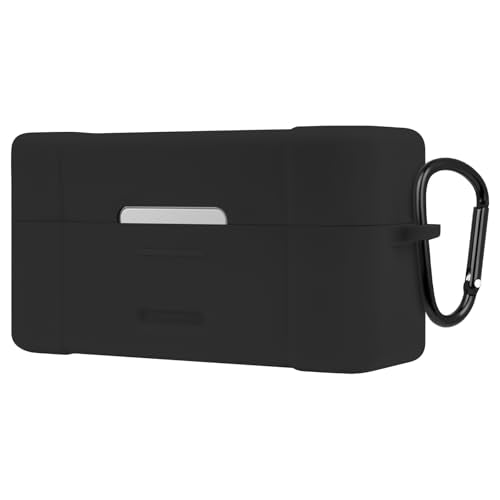 Geekria for Creators Microphone Case Cover Compatible with DJI Mic 2 Charging Case, Mic Silicone Protective Case Skin, Soft Microphone Travel Charging Case Sleeve (Black) - color: Black