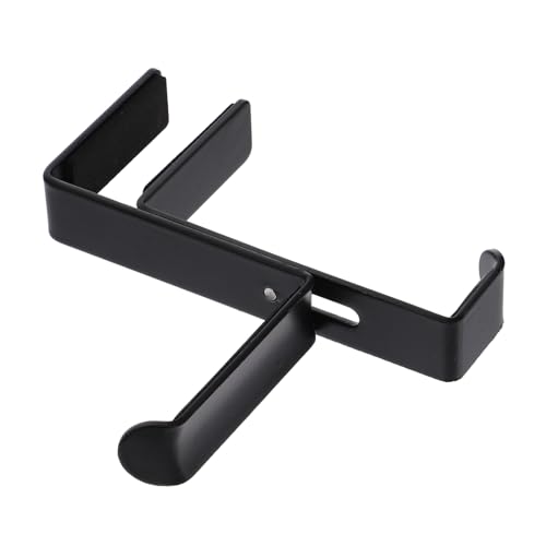 VILLCASE Adjustable Metal Headphone Stand Hanger Clip Under Desk Headset Holder for Gaming and Office Use Space-Saving Design - color: Black