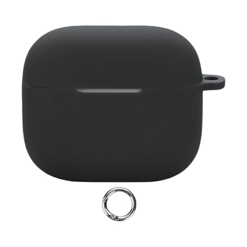 Ultra Thin Silicone Cover Shell Earphone Case Comfortable Touch for Scratch Protector Soft Touch - color: Black