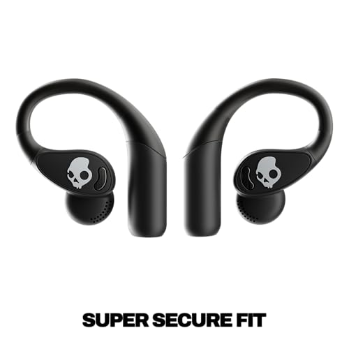 Skullcandy Push 540 Open Wireless Open-Ear Bluetooth Earbuds - True Black | Sweat and Water Resistant, 42 Hours Battery, Detachable Neckband, Secure Over-Ear Fit, Running Outdoors, Exercise, Gym - color: True Black