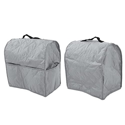 Acouto Kitchen Mixer Cover Carry Bag for Professional 5-Qt Qt Stand Mixers – Quilted Polyester Pongee & Scratch- with Handle and Storage Pockets (Grey) - color: Grey