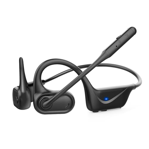 BANIGIPA Bluetooth 5.4 Headset with Microphone, Open Ear Headphones w/Mic