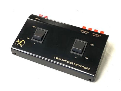 A/B A+B Switch 1 in - 2 Out 2 Way Stereo Receiver Speaker Set Selector