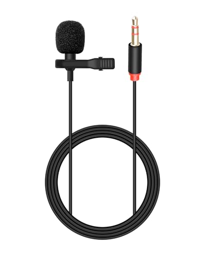 3.5mm AUX Lavalier Lapel Microphone, 3.5MM 3 Pole TRS Male Lavalier Wired Mic for Camera D/JI Mic,Computer,Speakers,Laptop(4.9FT/1.5M) - style: 3 Section