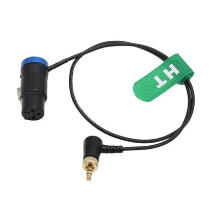 Audio Cable for Sennheiser SK 500 G4 Sony UWP D11 D21, Mic Low-Profile XLR 3 Pin to Transmitter Locking 3.5mm 1/8" TRS Right Angle 50cm - color: Low-profile XLR3F to right-angle 1/8", blue, size: 50cm