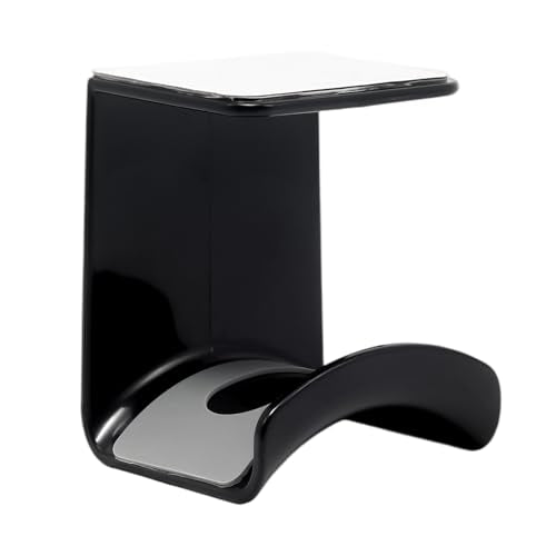 Black Headphone Stand Hanger,Hanging Headset Holder Hook Under Desk - color: Black, size: Under Desk