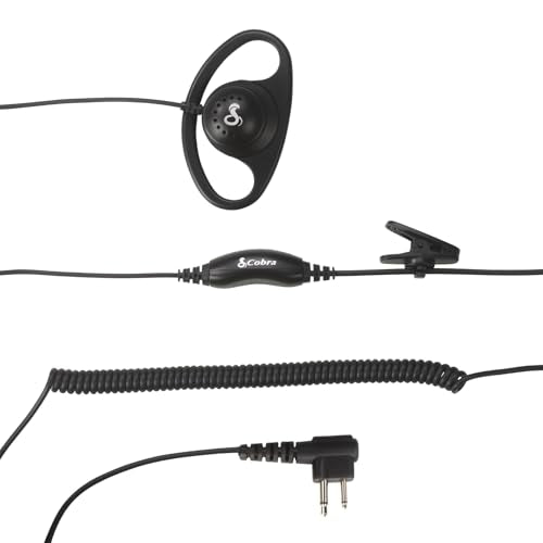 Cobra D-Style Earpiece with Secure Over-The-Ear Fit - style: D-Style Earpiece