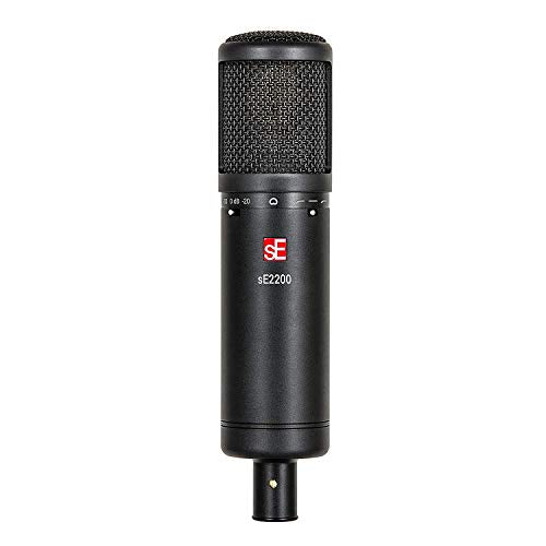 sE Electronics SE2200 Large-Diaphragm Condenser Microphone Bundle with Shockmount, Pop Screen Filter and 2 10ft XLR Cables
