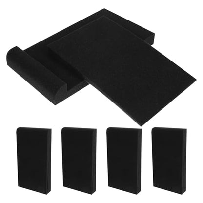 BESPORTBLE 5pcs Speaker Shockproof Sponge Pads for Studio Monitors and Desktop Speakers, Anti-Vibration Acoustic Foam Cushions for Sound Dampening and Noise Isolation, 30x20x4.5cm