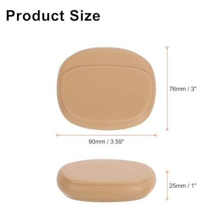 HARFINGTON Earbuds Cases, Wired Earphone Case Holder Organizer, Silicone Ear Buds Case Small for USB Cable, Earphones, Brown - color: Brown