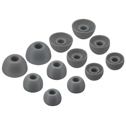 6 Pairs Replacement Silicone Ear Tips Compatible with Beats Studio Buds/Fit Pro/Studio Buds +, Silicone Earbuds Eartips Buds Cover Set for Beat Studio Buds (Dark Grey with Pen) - color: Dark Grey with Pen