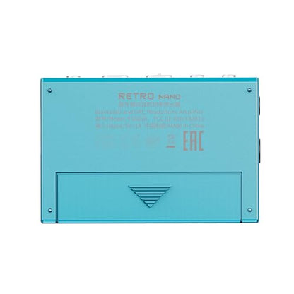 FiiO/Snowsky Retro Nano Bluetooth USB DAC AMP with LDAC, aptX Adaptive, aptX LL (3.5mm Unbalanced & 4.4mm Balanced Output) (Blue) - color: Blue