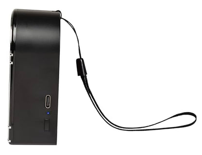 Crosley CR3046A-BK Mini Jukebox Portable Bluetooth Speaker, Black | Bluetooth In, 5 Color-Changing Light Modes, LED Lights Sync with Music, Rechargeable Lithium-Ion Battery - color: Black