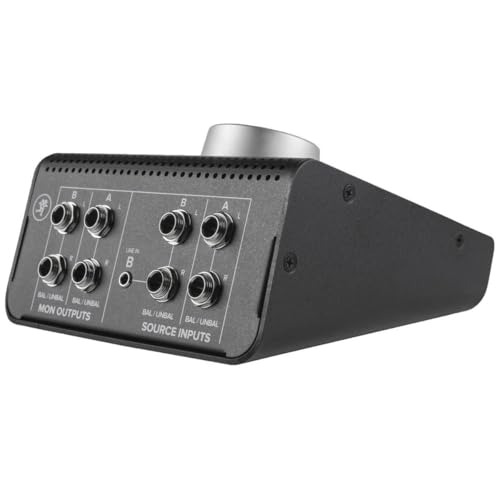Mackie Big Knob Passive (Non-Powered) 2x2 Studio Monitor Controller – Signal Attenuator for Pro Audio | Passive audio path with 2x2 monitor switching for volume control, source selection and monitor mixing - size: Passive 2x2