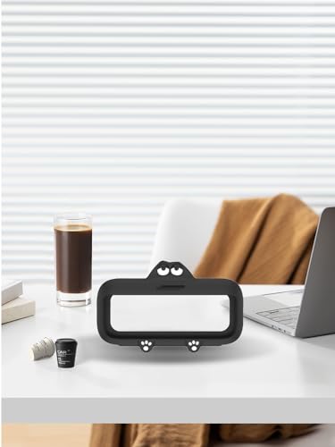 Silicone Case for Bose SoundLink Plus Portable Bluetooth Speaker,WUNIAK Full Protective Cover for Anti-Scratch,Skin-Friendly Dirt and Shock Resistant,Black