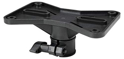 Rockville RVSSA1 Universal 35mm Speaker Stand Mounting Pole Adapter Bracket | Tripod Compatible, PA Speaker Mount, Durable Plastic, Adjustable Lock Nut, Compact, Lightweight, Hardware Not Included - size: 1 Count (Pack of 1)