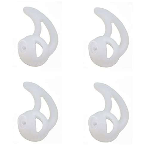 Silicone Fin Ear Mold for Two Way Radio Earpiece Replacement Acoustic Tube | 2 Pairs Small Right Ear, Stabilizer Ear Mold, Fits Acoustic Coil Tube, Two-Way Radio, Police & Surveillance Earpieces - size: Fin Small-Right Ear