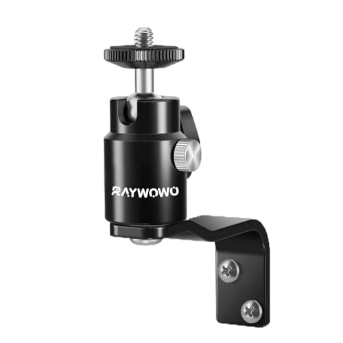 E-Shape Camera Wall Mount with 1/4" Screw and 5/8" Stud | Adjustable metal bracket for wall or ceiling use with cameras, monitors,lights, CCTV and VR base stations. - style: E Shape Wall Mount