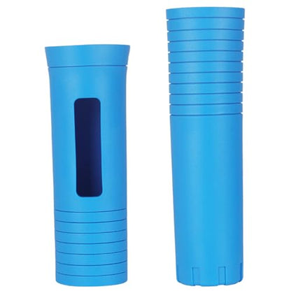 Wireless Microphones Handle Sleeve Rubber Handle Covers for KTV Singers Rubber AntiDrop Protective Covers - color: Blue
