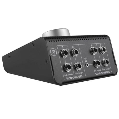 Mackie Big Knob Passive (Non-Powered) 2x2 Studio Monitor Controller – Signal Attenuator for Pro Audio | Passive audio path with 2x2 monitor switching for volume control, source selection and monitor mixing - size: Passive 2x2