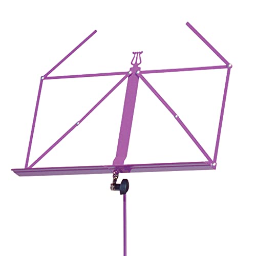 K&M Konig & Meyer 10010.000.65 Colorful Music Stand | Large Deep Desk | Sturdy Base | Adjustable 3pc Telescopic Design | Folding Compact | Pro Grade for Musicians | German Made | Lilac - color: Purple