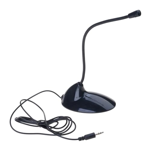 Computer Microphone Plug &for Play Desktop Omnidirectional Condenser PC Laptop Mic Perfect for Video Conferencing, Dicta