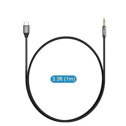 J&D USB C to 3.5mm 1/8 inch Audio Aux Cable, USB Type C to Standard 3.5mm 1/8 inch TRS Male Car Aux Adapter Cable Compatible with iPhone 16/17 Series, 3.3 Feet - size: 3.3 Feet