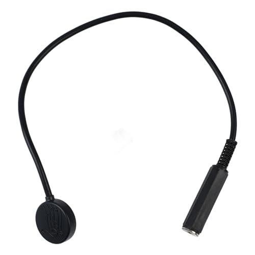 Generic Acoustic Guitar Pickup, Self Adhesive Contact Microphone Transducer with 1/4 Inch Jack for Amplifier Bass Recording Device Guitar Violin Ukulele