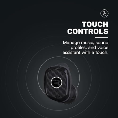 Raycon Impact Earbuds Military-Grade Impact Resistant, IP67 Bluetooth Earbuds with Stereo Sound, 90 Hours of Battery Life, Active Noise Cancellation (Black)