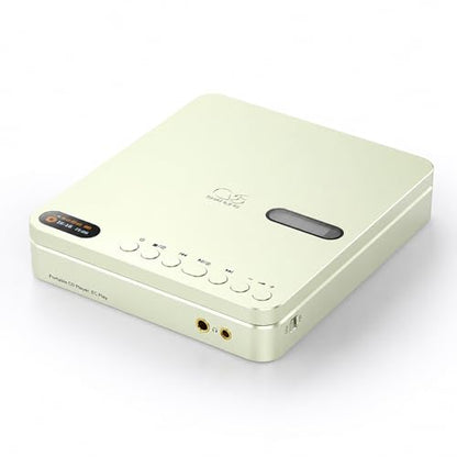 SHANLING EC Play Portable HiFi CD Player,DAC,AMP,CS43198 DAC+Dual SGM8262,384kHz/32bit,DSD256,Two-Way Bluetooth 6.0, LDAC,Up to 700mW@32Ω Output,3.5mm+4.4mm Headphone Output,Coaxial,1.12-in Screen - color: Green