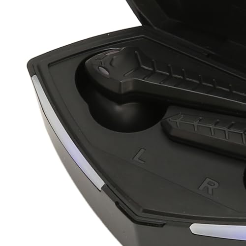 Low Latency Bluetooth Gaming Earbuds 45ms Dual Modes Wireless Earphone Stereo Sound with Built in Mic for Phone Laptop PC, 13mm Driver, 8H Battery (Black) - color: Black
