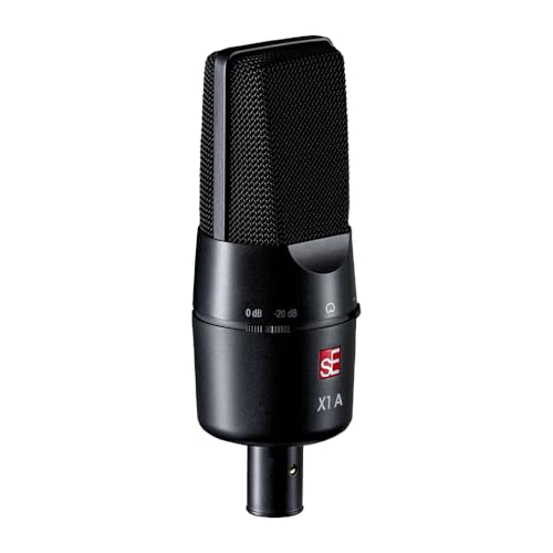 sE Electronics X1 A Large-diaphragm Condenser Microphone Bundle | Exceptional Performance and Reliability, Professional-Grade Condenser Capsule, Mic Cable & Polishing Cloth Included