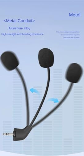 Precision Replacement Microphone for NEW HyperX Cloud II Wired (Post-2022) Gaming Headset | 1:1 Fit, All-Metal Boom, Plug & Play