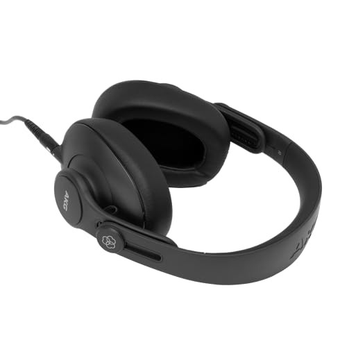AKG Pro Audio K361 Wired, Over-Ear, Closed-Back, Light Weight, Foldable, Professional Recording Studio Headphones, Studio Monitor Mixing, Podcast, DJ Stereo Headsets, Black - style: K361