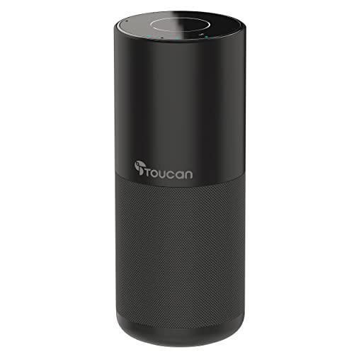TOUCAN S100 Conference Speakerphone, 360 Voice Pickup, Wireless & USB Speakerphone with AI Noise Reduction, Plug and Play for Zoom, Teams, Home Office Meetings
