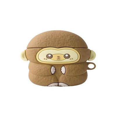 Wireless Charging Earphone Case Compatible with Airpods Pro/Pro2, Cute Animal Monkey Design Soft Silicone Full Body Protective Skin Cover, Kids Girls Women Cartoon Earbuds Accessories - color: Monkey, size: Airpods Pro/Pro2