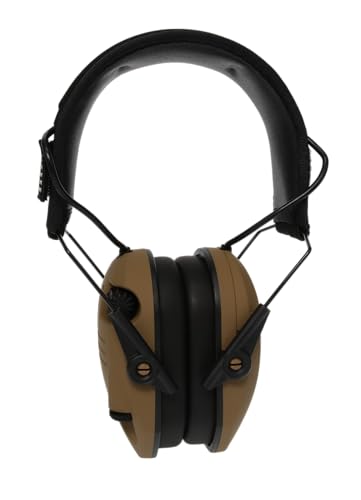 Walker's Razor Slim Electronic Muff - color: Patriot - Battle Brown, size: One Size (4-Pack)