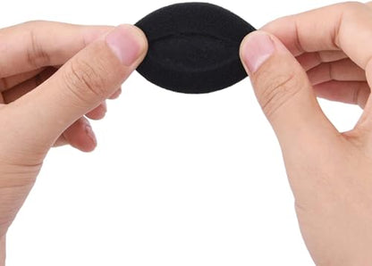 RMISODO 2 Inch Foam Pad EarPad Ear Cover Compatible with Sony Sennheiser Philips Headphone, 5 Pairs, Black