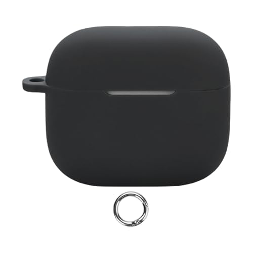 Ultra Thin Silicone Cover Shell Earphone Case Comfortable Touch for Scratch Protector Soft Touch - color: Black