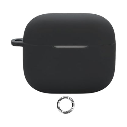 Ultra Thin Silicone Cover Shell Earphone Case Comfortable Touch for Scratch Protector Soft Touch - color: Black