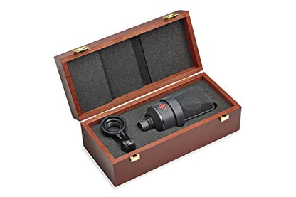 Neumann TLM 103-MT Large Diaphragm Cardioid Microphone, Black, XLR - style: Microphone w/mount & case