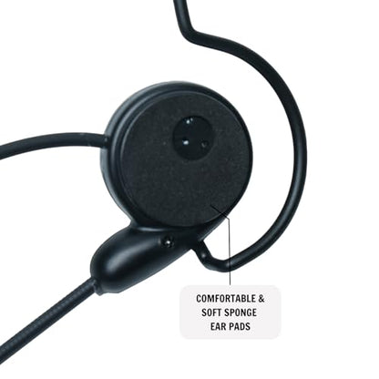 Headset Mic PTT Compatible with Motorola CP200 CP200D