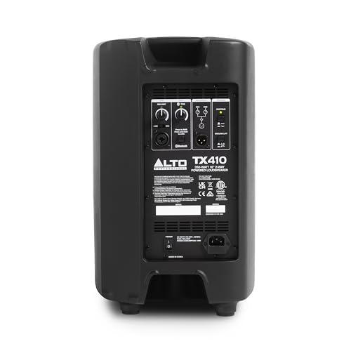 Alto TX410 350W 10" Powered PA Speaker | TWS Bluetooth, 2-Channel Mixer, and Monitor Mode for Bands, DJs, Rehearsals, and Venues - size: 10" PA Speaker