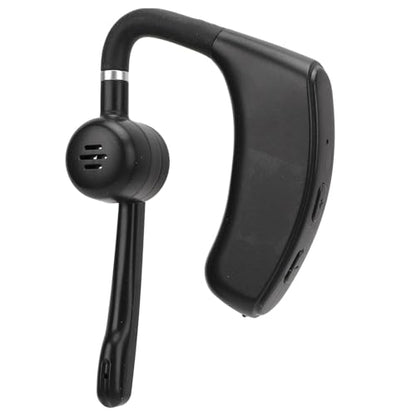 VBESTLIFE Bluetooth Headset, Bluetooth Earpiece, Noise Reduction Single Ear Earphones for Cell Phone, Laptop, Driver Trucker (Black) - color: Black