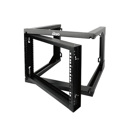 Tecmojo 6U Wall Mount Server Rack, Open Frame Network Rack for 19" Computer/AV/Data/IT/Media Equipment, 18" Depth, 16" Apart Mounting Holes, Swing Gate, Square and Tapped Holes - size: 6U/18" Depth (New)