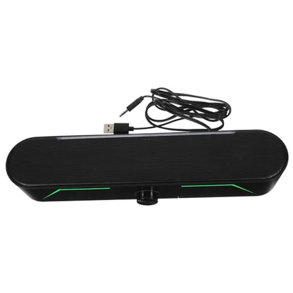 ARTIBETTER Soundbar Speaker Led Lighting Volume Wired Connection Compatible Tablets and Computers for Desktop Use and Home Audio Setup